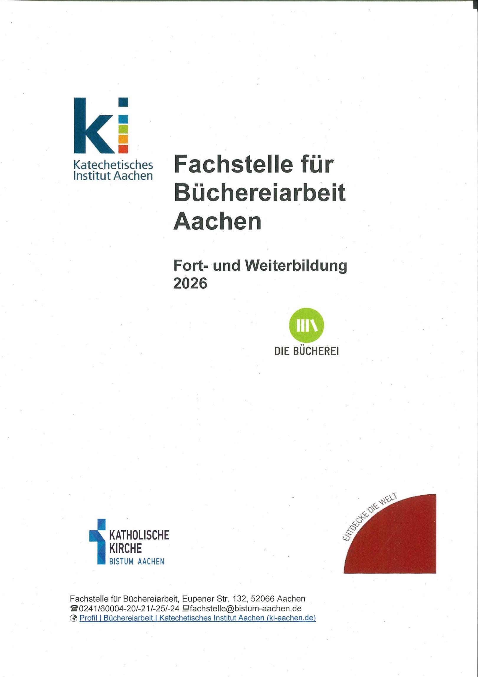 Fortbildungsprogramm Fachstelle (c) Fachstelle für Büchereiarbeit