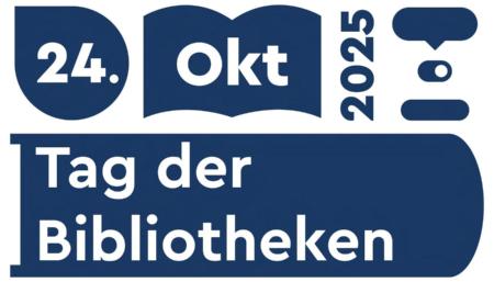Tag-der-Bibliotheken 2025 -Logo_Blau (c) dbv Tag-der-Bibliotheken 2025 -Logo_Blau