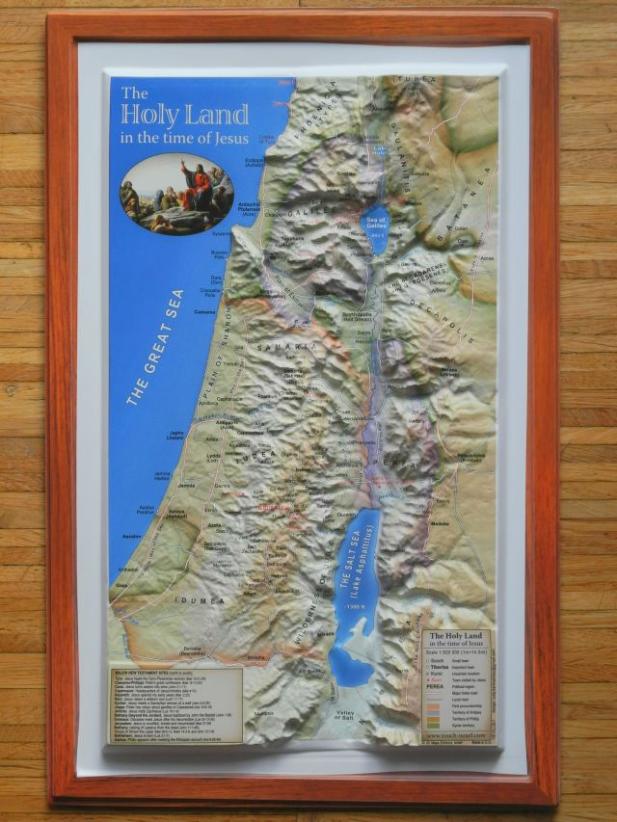Bibelreliefkarte Heiliges Land zur Zeit Jesu (c) Touch Israel