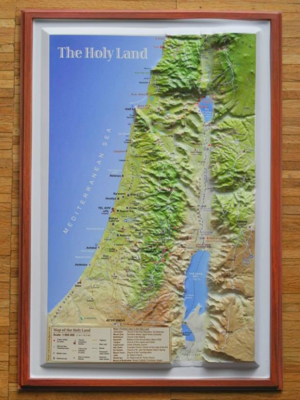 Bibelreliefkarte Heiliges Land (c) Touch Israel